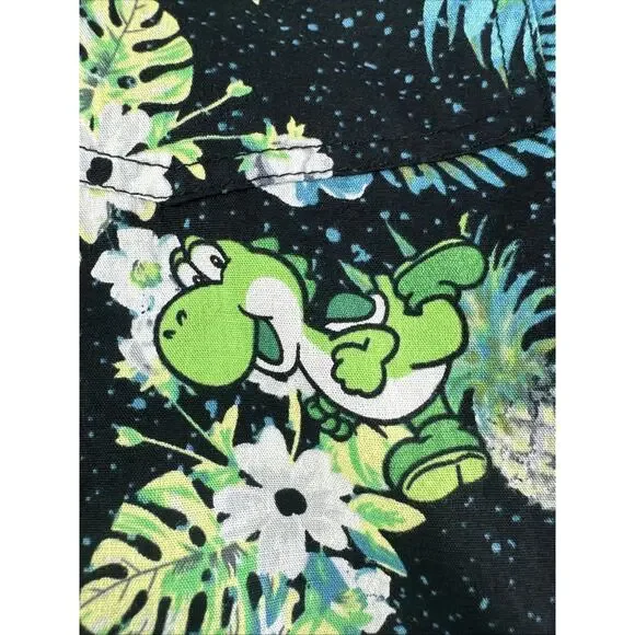 Nintendo Yoshi Tropics Button-Up Hawaiian Shirt BoxLunch XXL - Picture 2 of 8